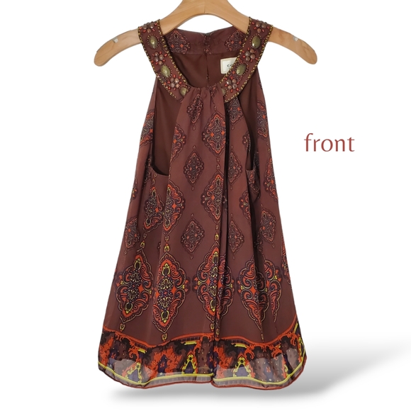 ECI New York Black Halter Top with Beading size Small - Picture 3 of 6